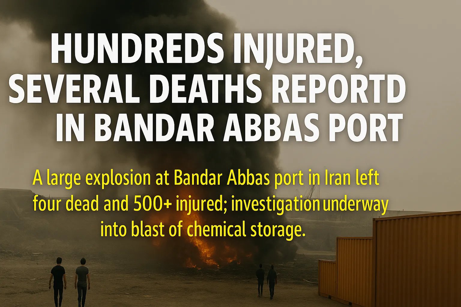 Hundreds injured in port