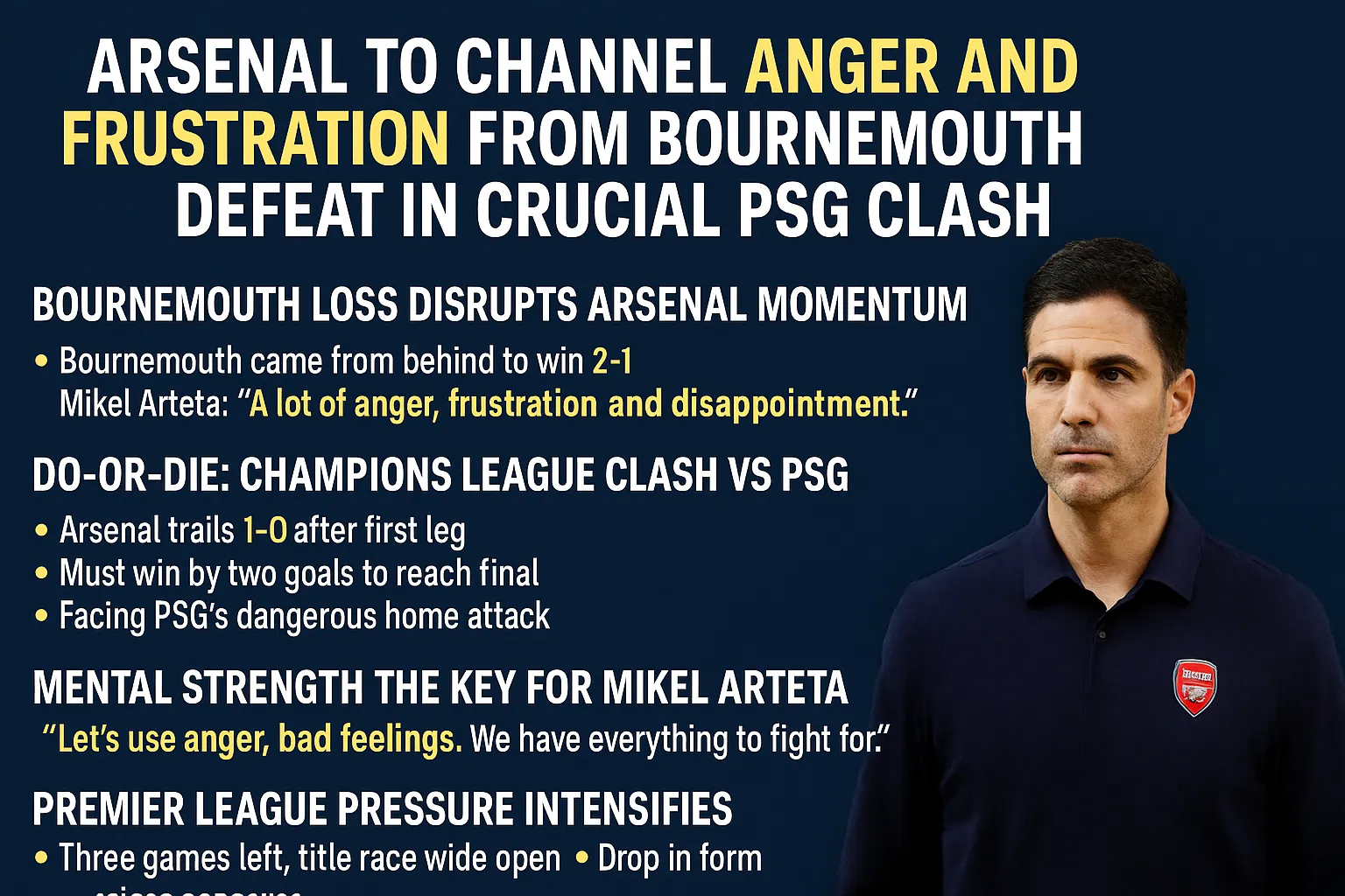 Arsenal Anger and Frustration