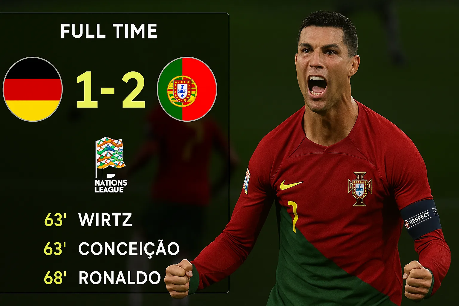 Portugal defeat Germany to head to the UEFA Nations League final