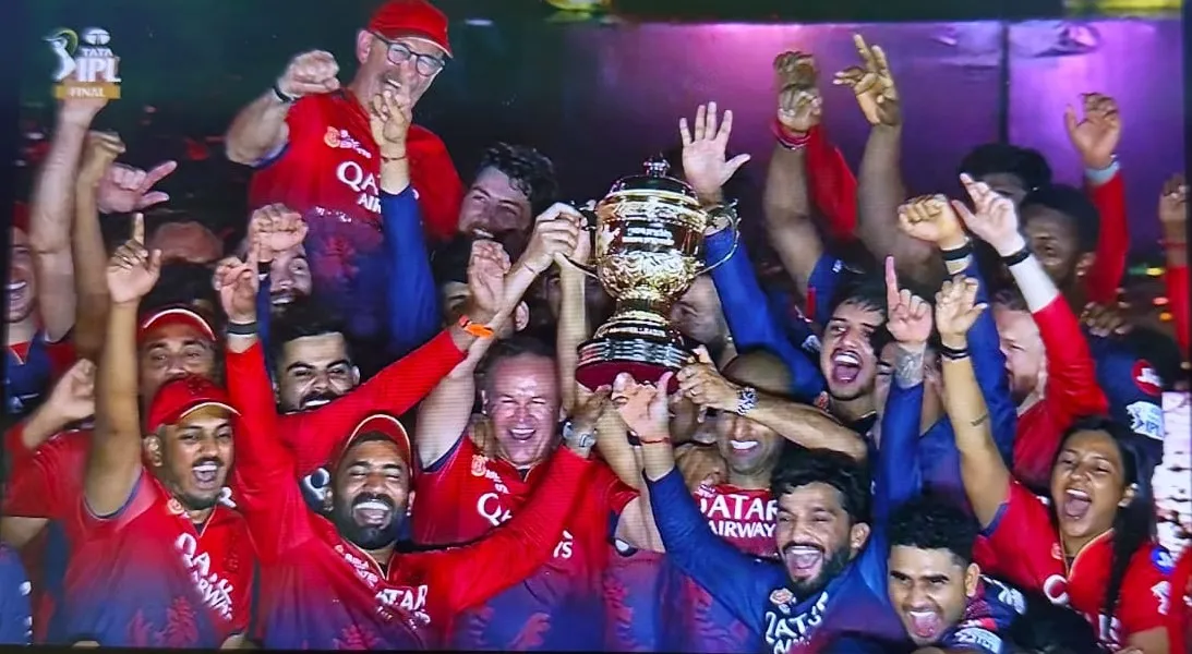 18 IPL 2025 final match win RCB cheers