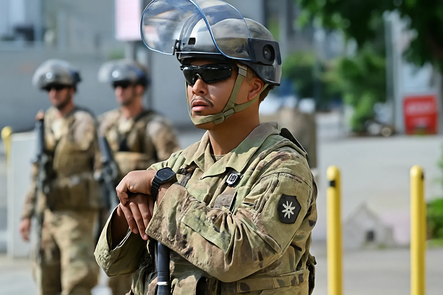 National Guard soldiers from LA deployment